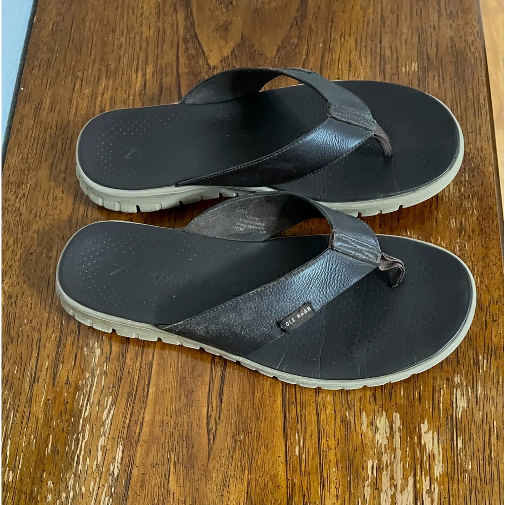 Cole Haan Zerogrand Sandal, Size 10M, Java Leather